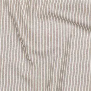 Poplin Bomuld Stripe, Sand
